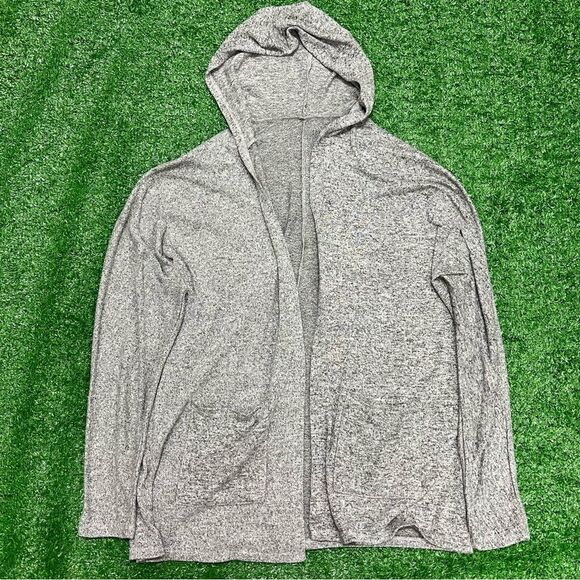 American Eagle Outfitters Sweaters - American Eagle Soft & Sexy Grey Open Front Hoodie Cardigan Size Small